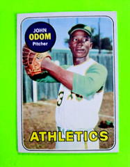 Lot of 9 1969 Topps the ATHLETICS VINTAGE baseball cards SAL BANDO, JOHN ODOM