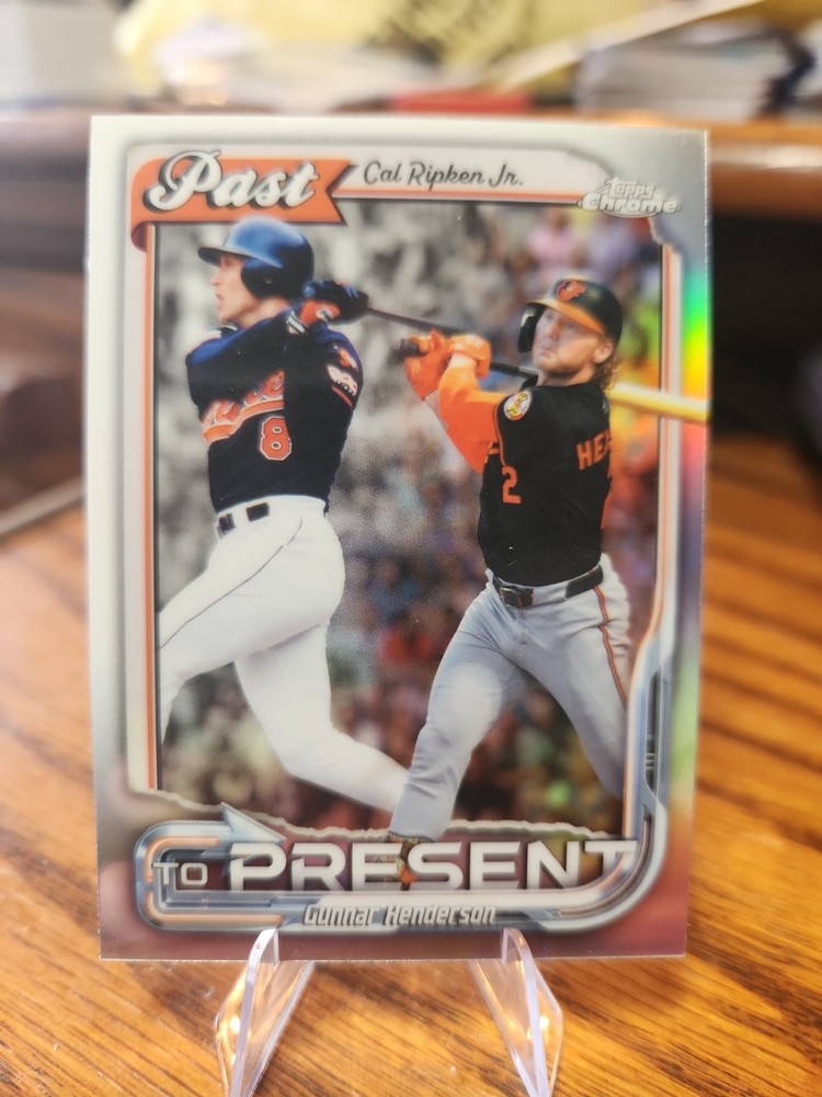 Topps 2026 Topps Chrome Past to Present Ripken Jr./Henderson Orioles PTP-18