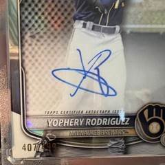 2025 Bowman – Chrome Prospect Autographs Yophery Rodriguez Ref- /499 (AU, RC)