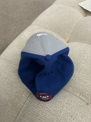 Nike Dri-FIT Chicago Cubs Flex Fit Cap Gray Blue MLB Baseball Men L/XL