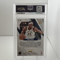 Panini 2023-24 Phoenix Pascal Siakam #30 Yellow Ice /175 PSA 10, POP 1 -Pacers