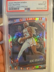 2025 Prizm NBA Kiki Iriafen WNBA Logo Prizm Psa 10