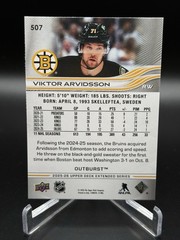 2025-26 Upper Deck Extended Series Viktor Arvidsson Outburst #507