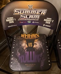 WWE Summerslam Minneapolis Chair Night 2 Roman Reigns Seth Rollins