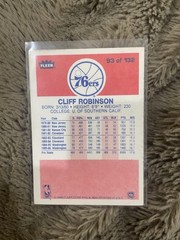 1986-87 Fleer – Cliff Robinson #93