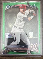 2025 Bowman Draft – Chrome Eli Willits #BDC-1 Green Mojo Refractor /99 (RC)