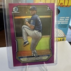 2025 Bowman Chrome Kendry Chourio 1st Bowman BCP-7 Fuchsia /199 Royals