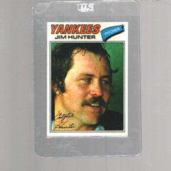 1977 Topps New York Yankees #280 Jim Hunter BASEBALL New York Yankees