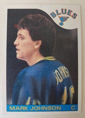 1985 86 Topps Hockey Card 44 Mark Johnson St. Louis Blues