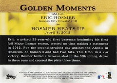 2012 Topps Update #GM-U35 Eric Hosmer Golden Moments Kansas City Royals