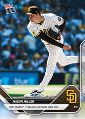 2025 Topps Now 653 Mason Miller San Diego Padres 1st Immaculate Inning PR 870