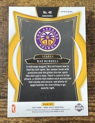 2025 Panini Select WNBA #46 Rae Burrell Light Blue Disco /125 Sparks