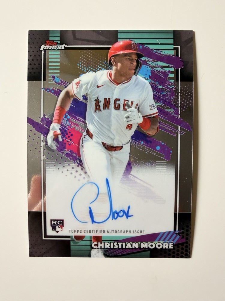 2026 Topps Finest – Christian Moore – Finest Autograph – Angels RC – FA-CME