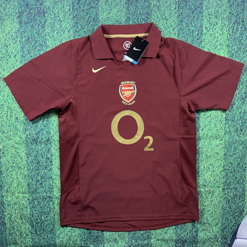Thierry Henry Arsenal 2005/2006 Home Jersey – Retro Jersey – Mens Sizes – NWT