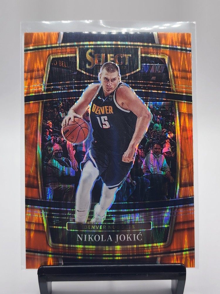 2021-22 Panini Select – Concourse Nikola Jokić #82 Orange Flash Prizm