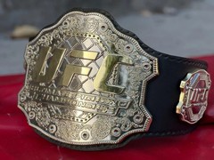 U.F.C ULTIMATE FIGHTING CHAMPIONSHIP REPLICA BELT 6MM ZINC Dual Plate Adult