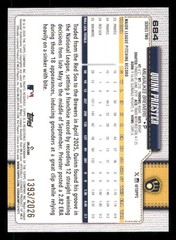 2026 Topps #684 Quinn Priester SN Milwaukee Brewers Gold #/2026