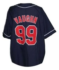 Movie Major League Ricky &lsquo;Wild Thing&rsquo; Vaughn Indians Jersey Youth/Men Sewn S-6XL