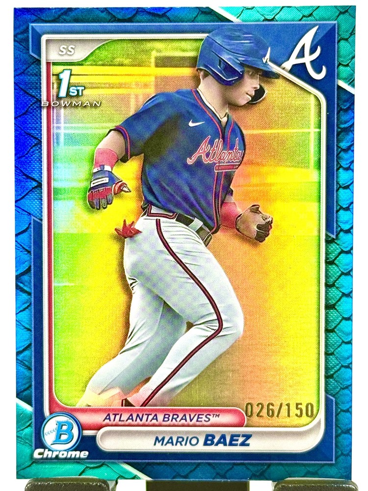 2024 Bowman Chrome #BCP-153 Mario Baez Prospects Blue Refractors #/150