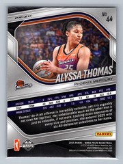 2025 Panini Prizm WNBA #44 Alyssa Thomas White Seismic Prizms