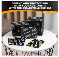 Ding Defend 110-Pack Trading Card Protector Shipping – 3.5 X 4.5 Inch Black