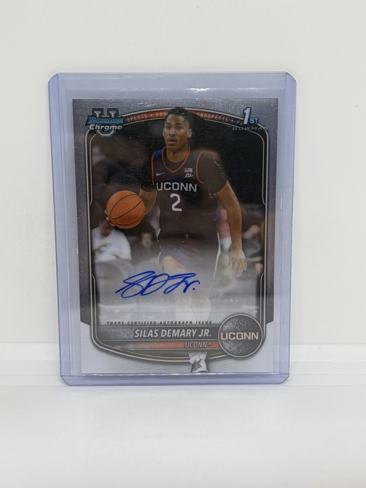 2025-26 Bowman Chrome University – #CPA-SD Silas Demary Jr Auto UCONN