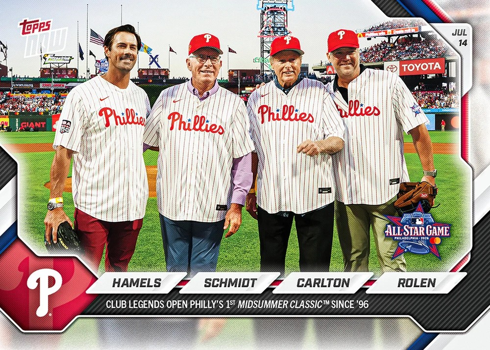 Hamels / Schmidt / Carlton / Rolen – 2026 MLB Topps NOW #452 – PHILLIES PREORDER