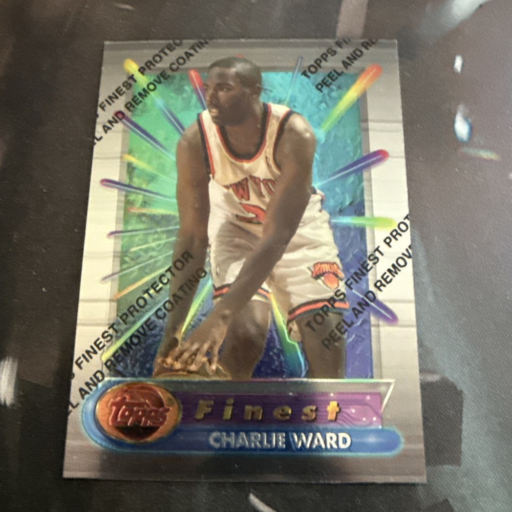 CHARLIE WARD 1994-95 TOPPS FINEST REFRACTOR W/ COATING ROOKIE Q0M-594