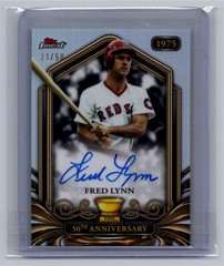 Fred Lynn Red Sox 2026 Topps Finest Rookie Cup Anniversary Autograph /50