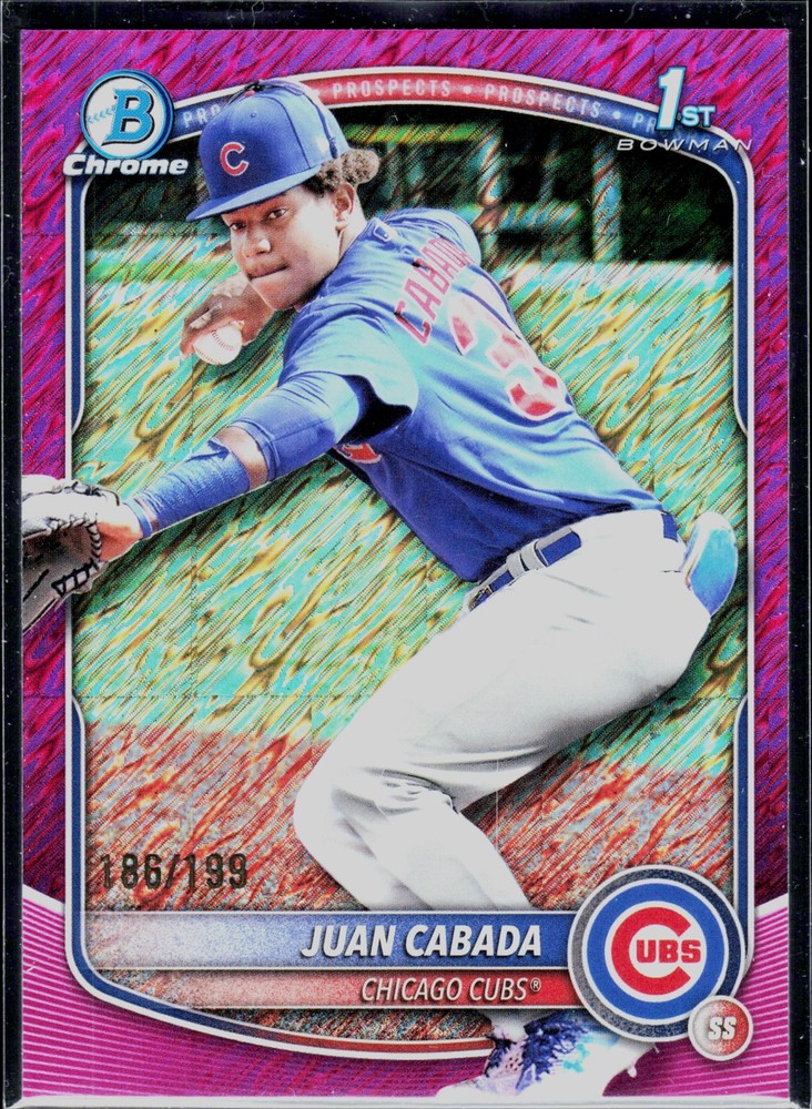 2025 Bowman Chrome #BCP-207 Juan Cabada Prospects Fuchsia Shimmer #/199
