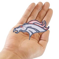 Wholesale CO Denver Broncos Logo Size 4.3&Prime;x2.3&Prime; Sew Embroidered Iron on Patches