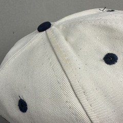 Vintage UConn Huskies Hat Cap Snapback Cream Blue University College NCAA 90s