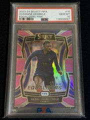 Panini 2023-24 Select FIFA Equalizers Ousmane Dembele #10 Pink 16/25 PSA 10