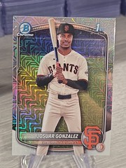 Josuar Gonzalez 2025 Bowman Chrome Mojo Refractor 1st Bowman #BCP-153 Giants