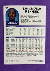 1994-95 NBA Hoops – Danny Manning #363 Free Shipping/Toploader