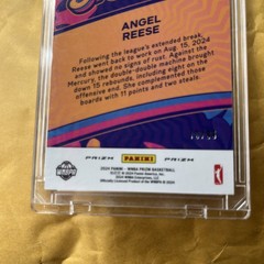 2024 Prizm WNBA Angel Reese Groovy Red /99 #12 MINT ROOKIE Chicago Sky SP