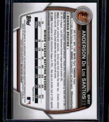 2023 Bowman Chrome #BCP-207 Anderson De Los Santos Prospects Refractor #/499