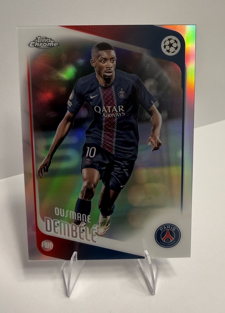 Ousmane Dembele 2025-26 UEFA Topps Chrome Refractor #3 MVP BUYBACK Psg