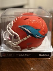 Ricky Williams Dolphins Amp Mini Helmet Signed JSA COA Smoke Weed Everyday!