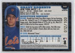 1999 Bowman Chrome International Refractor 12/100 Grant Roberts #141 3y4