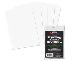 BCW Trading Card Dividers – 10 count. Read description for shipping.