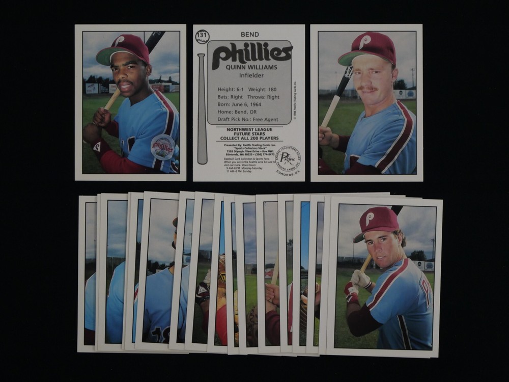 1986 Cramer Bend Phillies Team Set – 25 Cards – Northwest League