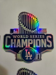 2025 World Series Champs LA Dodgers – Holographic – (1) Decal – 4.5 x 4.75