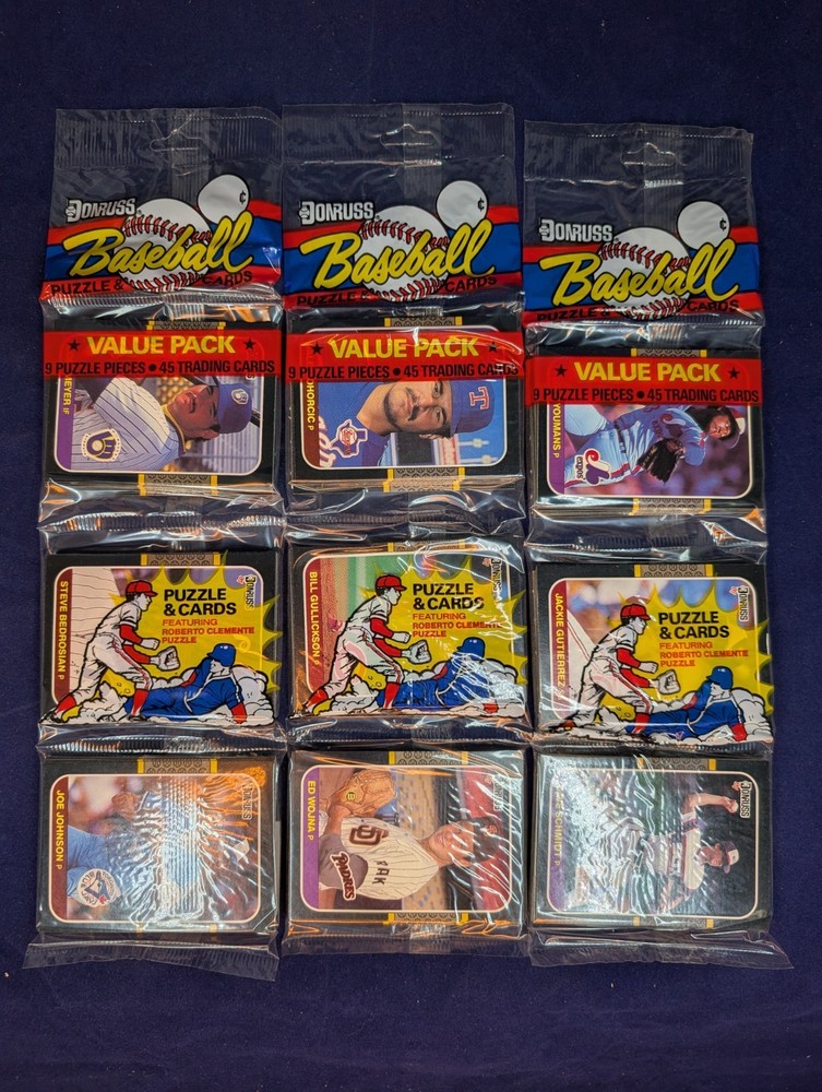(1) 1987 Donruss Baseball Value Rack Pack FASC