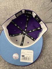 Los Angeles LA Dodgers Hat Men 7 3/8 Pink 59Fifty New Era MLB Fitted Cap