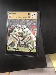 SPORTSCASTER FOOTBALL CARD #6302 17-0 Miami Dolphins JSA CERTIFIED AUTO 4 SIGNED