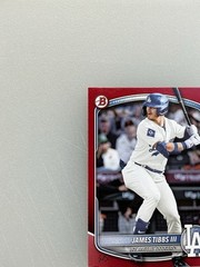 JAMES TIBBS III 2025 BOWMAN DRAFT RED ROOKIE /5 #BD-74 DODGERS Read