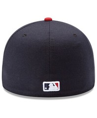 Atlanta Braves New Era Home Authentic On-Field 59FIFTY Fitted Hat – Navy/Red