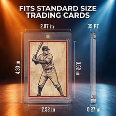 Magnetic Card Holders for Trading Cards | 35pt 10 Count | Clear Acrylic One-T…