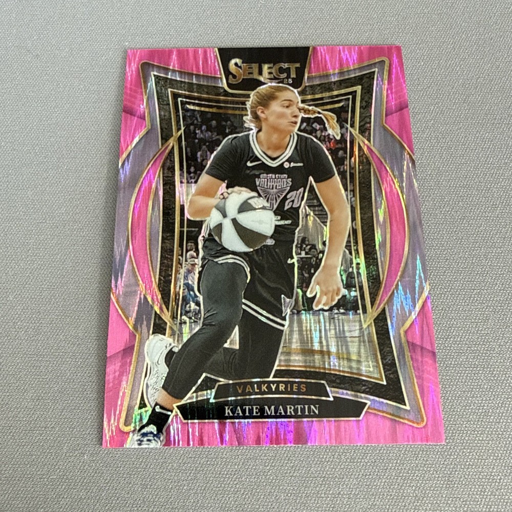 Kate Martin 2025 Panini Select WNBA Concourse PINK FLASH PRIZM #101 VALKYRIES